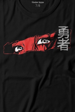 Kendim Seçtim Anime Eyes Japanese Göz Japonca Urban Street Baskılı Tişört Çocuk T-shirt 001