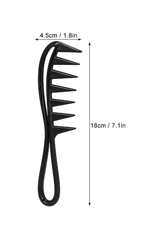 Lemestar Abs Plastik Saç Testeresi - Statik Üretmeyen, Isıya Dayanıklı, Kıvırcık Ve Kalın Saçlar İçin Dürtmeyi Kolaylaştırır