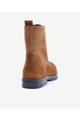 Yargıcı İnce Tabanlı Deri Bağcıklı Bot 25kkay4022x 057 Kahverengi