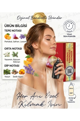 Prova Black Option Women Edp 120 Ml - Uzun Süre Kalıcı Kadın Parfümü Baharatlı - Odunsu