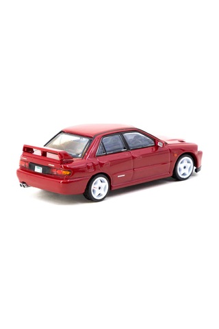 Tarmac Works 1/64 Mitsubishi Lancer Gsr Evolution Iı Red With Tarmac Cards - Global64 Çok Renkli