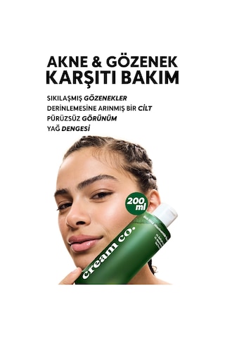 Cream Co. Akne & Siyah Nokta Karşıtı Arındırıcı Nazik Tonik BHA/PHA Niacinamide Toner 150 ML