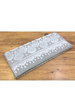 2 Li Özdilek %100 Pamuk Tappeto El Yüz Havlusu 50 X 90 Gri