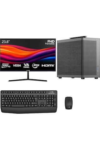 Turbox TX8833 i5-10400F 8 GB 512 GB SSD 23.8" Free Dos Masaüstü Bilgisayar