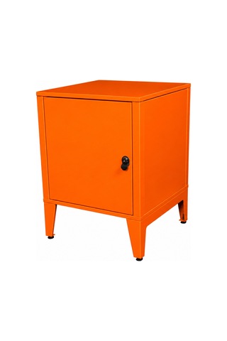 Lande Ziglat Serisi Kilitli Metal Home Office Dolabı Metal Kapaklı Turuncu Ral 2004 450x450x450 Mm
