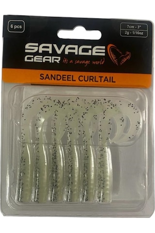 Savage Gear Lb Sandeel Curltail Silikon Yapay Yem 7cm 2gr 6 Adet