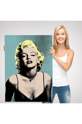 Marilyn Monroe Sarı Saçlı Kadın Modern Duvar Sanatı-5251