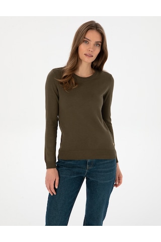 Pierre Cardin Kadın Haki Kazak /triko 50315758-vr027 Haki