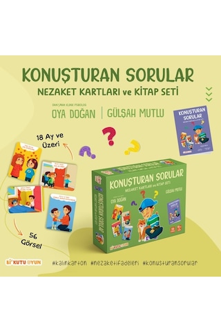 Bi Kutu Oyun Konuşturan Sorular Nezaket Kartları Ve Kitap Seti - Gülşah Mutlu