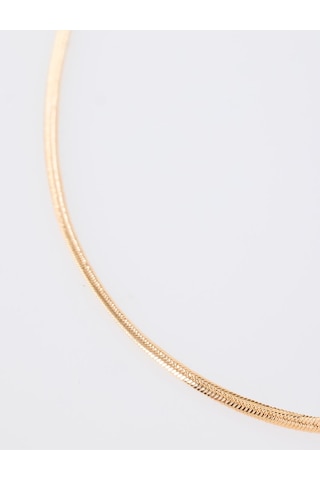 Jimmy Key Altın Rengi Yassı Model İtalyan Zincir Kolye 6ww429334150