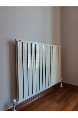 Alüminyum Panel Radyatör Klasik Model 1000 Mm X 5 Dilim Ral 9010 Kırık Beyaz