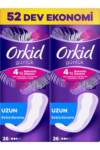 Orkid Günlük Ped Uzun 52'li