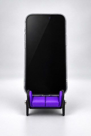 Kazanova Design Yarış Koltuğu Tasarımlı Telefon Ve Tablet Standı Masaüstü Tutucu Mor Diğer