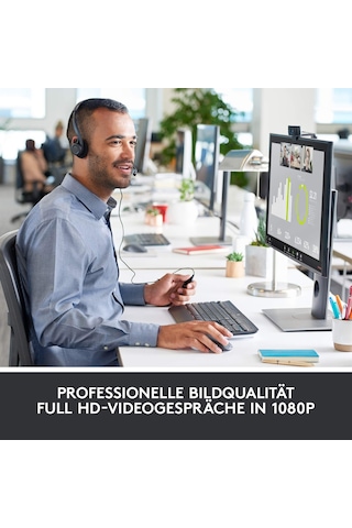Amazon İçin Logitech C920 Hd Pro Web Kamerası, Full Hd 1080p/30fps Görüntülü Arama, Net Stereo Ses, Hd Işık Düzeltme, Skype, Zoom, Facetime Ve Hangouts İçin, Pc/mac/dizüstü Bilgisayar/Apple Uyumlu Macbook/tabletler - Siyah