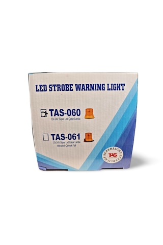 Led Çakar Lamba 12v 24v Sarı Strobe Tas-060 Araç Üstü İkaz Lambası