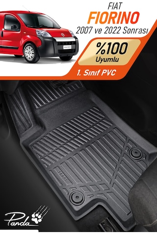 Siyah Fiat Fiorino 2017 - 2022 Arası 4d Havuzlu Paspas Takımı