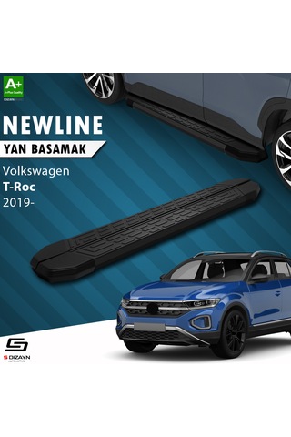 S-dizayn Vw T-roc Newline Siyah Yan Basamak 173 Cm 2019 Üzeri A+ Kalite