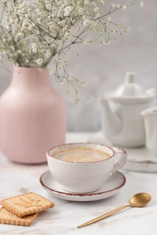 Milla Sweethome Çay Fincanları Seti, Çay Takımı 200ml 396681031 Beyaz