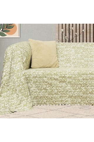 Latuda Concept Softmicro Gökkuşağı Desenli Boho Koltuk Örtüsü Şalı 180 x 220 CM