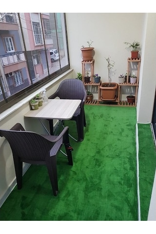 Regnum Halı Protokol Yeşil Kaymaz Taban Balkon Kesme Yolluk