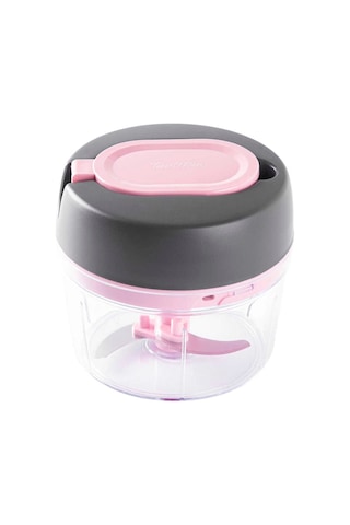 Tantitoni Füme Pembe Küçük Pratik Doğrayıcı 400ml Pembe