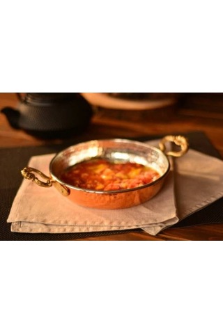 Bakır Sahan .20CM Bakır Kulplu Yumurta Tavası.bakır Tava