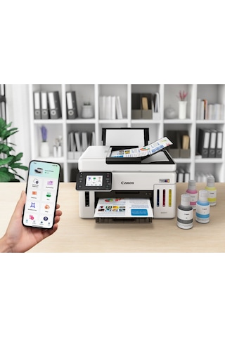 Canon Maxıfy Gx6140, Renkli, Mürekkep Mega Tanklı, Yazıcı, Tarayıcı, Wifi, Lan, Duplex, Mür