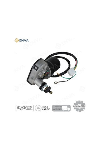Traktör Cam Kabin Silgi / Silecek Motoru 12 Volt