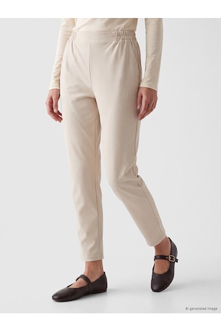 Lcw Everyday Gri Beli Lastikli Kadın Pantolon