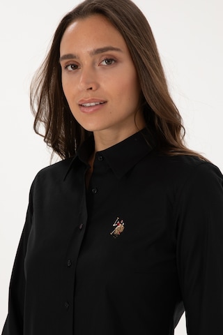 U.s. Polo Assn. Kadın Siyah Gömlek Basic 50308038-vr046 Siyah