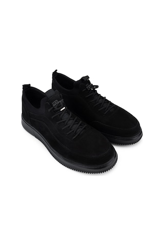 Tamer Tanca Erkek Hakiki Deri Siyah Nubuk Sneakers & Spor Ayakkabı 1204 9169-f412 Erk Ayk Y26 Sıyah Nbk