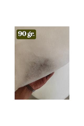 Vatka Elyaf 90gr./m² En:100cm/boy:200cm - Sarma Elyaf - Yorgan Elyafı - Mont Elyafı Beyaz 90gr./m²