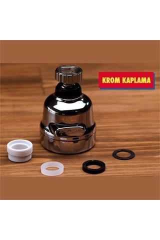 3 Fonksiyonlu Tasarruflu Musluk Başlığı Krom 715305 Çok Renkli