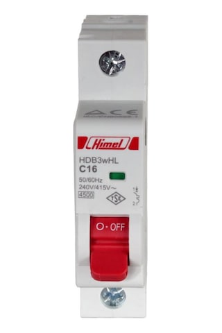 Himel 1x16A 4.5kA C Eğrisi Otomatik Sigorta
