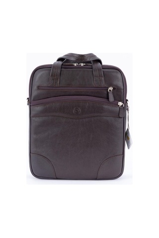 122 Model Hakiki Deri Dikey Evrak Çantası, Laptop-tablet Çantası Siyah.-125839 Siyah