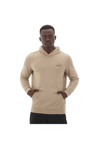 682703-67 Puma Ess Elevated Hoodie Erkek Sweatshirt Kahve 682703-67 Kahve Kahverengi