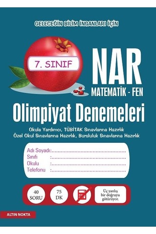 Altın Nokta Yayınları 7. Sınıf Matematik Olimpiyatlarına Hazırlık Seti 2 Kitap