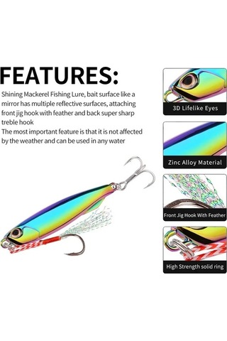 Tongxida 30/10 Adet Sıcak Metal Jigs Seti Balıkçırk Cazibesi 7g-60g Kaplam Shore Döküm 30 Adet Karışık Tip 15g