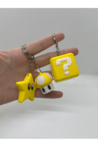 Super Mario Anahtarlık Seti Sarı