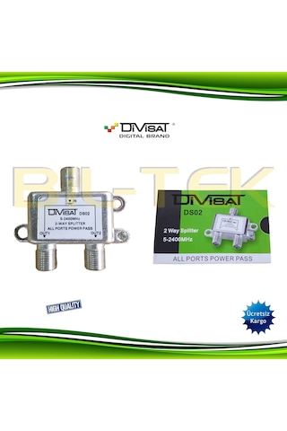 Divisat 1 Giriş 2 Çıkış 1/2 Splitter 5-2400