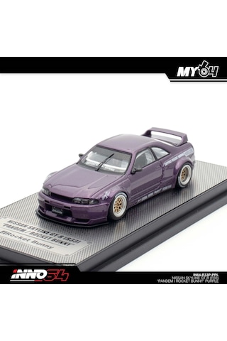 Inno 1/64 Nissan Skyline Gt-r R33 "pandem / Rocket Bunny" Purple Çok Renkli