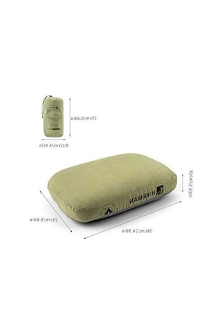 Trendooze Yeşil Kamp Yastığı, Hafıza Köpük, Boyun Destek, Seyahat Yastığı Yeşil