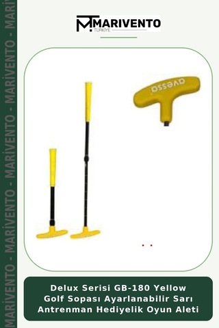 Delux Serisi Gb-180 Yellow Golf Sopası Ayarlanabilir Sarı Antrenman Hediyelik Oyun Aleti