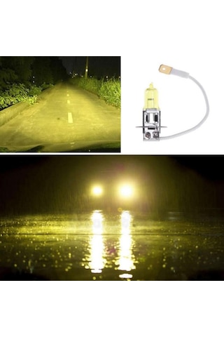 Zembil 12V H3 Süper Sarı Işık Civciv Sarısı Limon Sarısı Ampul Seti