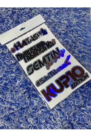 Araba Arka Cam Yazıları Hologramlı Yeni Model Sticker