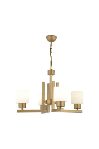 Torqu 4 Lü Eskitme Boyalı Beyaz Camlı Modern Genç Odası Yatak Odası Salon Avize