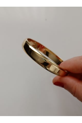Lente Aksesuar Xuping Gold Kaplama Klasik Ajda Modeli Kadın Kelepçe Bilezik Altın - Gold