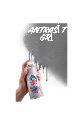 400 Ml Sprey Boya Antrasit Gri Metal Ahşap Beton Duvar Yüzeylere Uygun Hobi Akrilik Mat Parlak Dekoratif Boyası Genel Amaçlı Hızlı Kuruyan Çok Amaçlı Renkli Sprey Boyalar İç Dış Mekan Kendin Yap Dıy Antrasit Gri Antrasit Gri