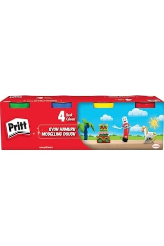 4&apos Lü Oyun Hamuru 4x100g Açık Bej