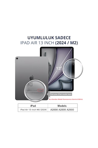 Novstrap Apple Uyumlu iPad  Air 13 İnç 6. Nesil M2 2024 İle Paper Like Ekran Koruyucu Kağıt Hissi Mat